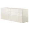 Now! Vision By Hülsta Sideboard 4R 3 Schubladen 70,4x176,1x52 - Lack-weiß/Hochglanz-weiß