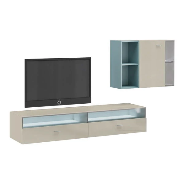 Now! No.14 By Hülsta Kombination 10 147x280x52 Lack-seidengrau/Lack-Hochglanz-seidengrau 1 Now! No.14 By Hülsta Kombination 10 147x280x52 Lack-seidengrau/Lack-Hochglanz-seidengrau