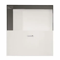 Now! No.14 By Hülsta Hängebaukasten 4R 1 Glashaube 76,8x70x34 - Lack-weiß/Lack-Hochglanz-weiß