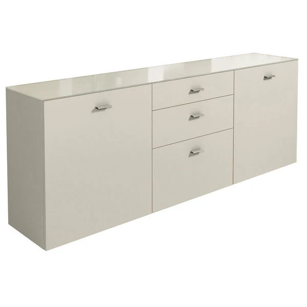 Now! No.14 By Hülsta Sideboard 4R 2 Türen 76,8x210x42 - Lack-seidengrau/Hochglanz-seidengrau 1 Now! No.14 By Hülsta Sideboard 4R 2 Türen 76,8x210x42 - Lack-seidengrau/Hochglanz-seidengrau