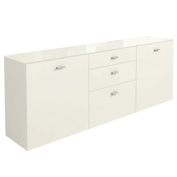 Now! No.14 By Hülsta Sideboard 4R 2 Türen 76,8x210x42 - Lack-weiß/Lack-Hochglanz-weiß 2 Now! No.14 By Hülsta Sideboard 4R 2 Türen 76,8x210x42 - Lack-weiß/Lack-Hochglanz-weiß – Bild 2