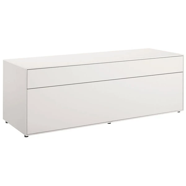 Now! By Hülsta Easy Wohnwand Lack-hellgrau 162x334x45 Mit Media-Lowboard - 4-teilig 3 Now! By Hülsta Easy Wohnwand Lack-hellgrau 162x334x45 Mit Media-Lowboard - 4-teilig – Bild 3