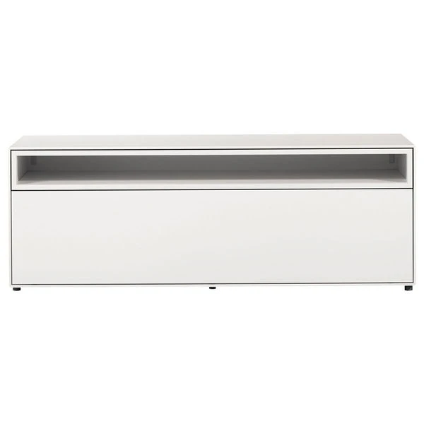 Now! By Hülsta Easy Wohnwand Lack-reinweiß 181x384x45 Mit Media-Lowboard - 9-teilig 4 Now! By Hülsta Easy Wohnwand Lack-reinweiß 181x384x45 Mit Media-Lowboard - 9-teilig – Bild 4