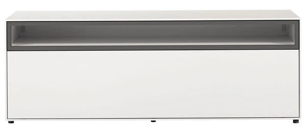 Now! By Hülsta Easy Baukasten 3R Lack-hellgrau 1 Offenes Fach, 1 Klappe 1 Now! By Hülsta Easy Baukasten 3R Lack-hellgrau 1 Offenes Fach, 1 Klappe