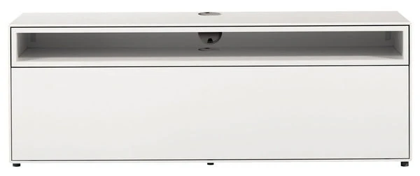 Now! By Hülsta Easy Media-Lowboard Lack-reinweiß 1 Offenes Fach, 1 Klappe 1 Now! By Hülsta Easy Media-Lowboard Lack-reinweiß 1 Offenes Fach, 1 Klappe