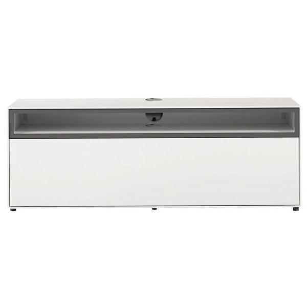 Now! By Hülsta Easy Wohnwand Lack-hellgrau 181x350x45 Mit Media-Lowboard - 4-teilig 2 Now! By Hülsta Easy Wohnwand Lack-hellgrau 181x350x45 Mit Media-Lowboard - 4-teilig – Bild 2