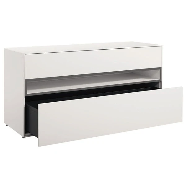 Now! By Hülsta Easy Baukasten 4R Lack-hellgrau 2 Schubladen, 1 Offenes Fach 2 Now! By Hülsta Easy Baukasten 4R Lack-hellgrau 2 Schubladen, 1 Offenes Fach – Bild 2