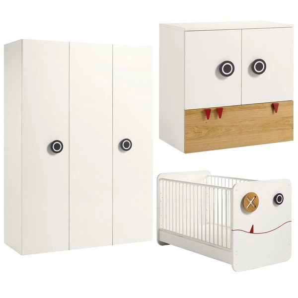 Hülsta Now! Minimo Kinderzimmer 3-türig Weiß/natur Inkl. Wickelaufsatz Zum Aktionspreis 1 Hülsta Now! Minimo Kinderzimmer 3-türig Weiß/natur Inkl. Wickelaufsatz Zum Aktionspreis