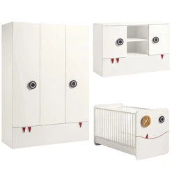 Hülsta Now! Minimo Kinderzimmer 3türig Schneeweiß Inkl. Breiter Kommode Zum Top-Preis