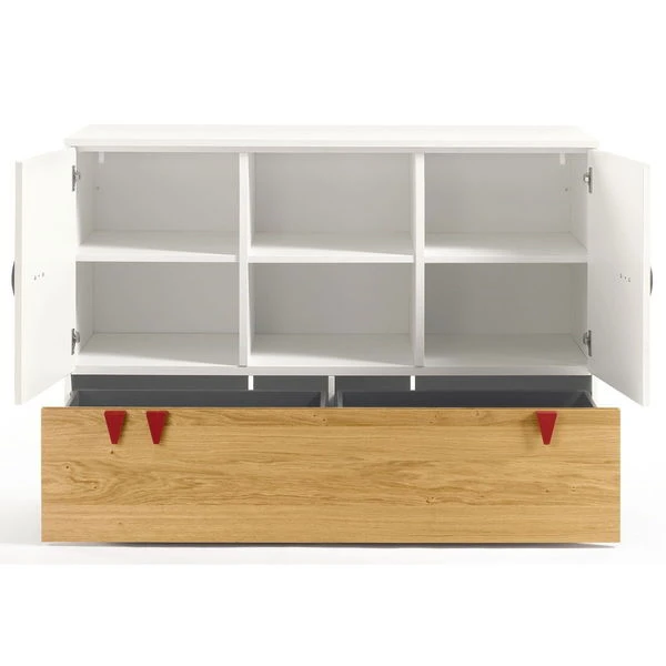 Hülsta Now! Minimo Kinderzimmer 2-türig Schneeweiß/Natureiche Inkl. Breiter Kommode 5 Hülsta Now! Minimo Kinderzimmer 2-türig Schneeweiß/Natureiche Inkl. Breiter Kommode – Bild 5