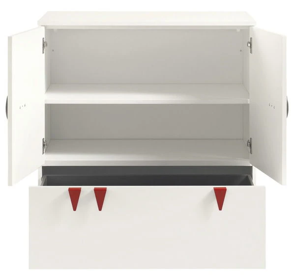 Hülsta Now! Minimo Kommode 2 Türen & 1 Schublade In Schneeweiß 2 Hülsta Now! Minimo Kommode 2 Türen & 1 Schublade In Schneeweiß – Bild 2