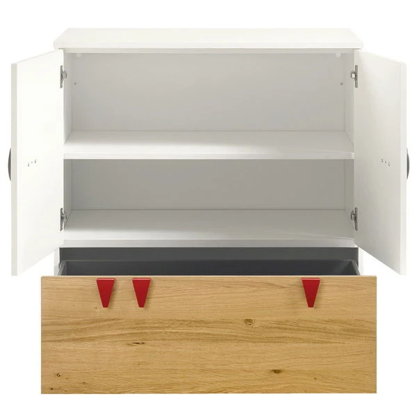 Hülsta Now! Minimo Kinderzimmer 3-türig Weiß/natur Inkl. Wickelaufsatz Zum Aktionspreis 5 Hülsta Now! Minimo Kinderzimmer 3-türig Weiß/natur Inkl. Wickelaufsatz Zum Aktionspreis – Bild 5