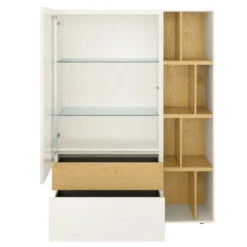 Now! Vision By Hülsta Kombination 7 140x105x42 Lack-weiß/Natureiche/Lack-Hochglanz-weiß -Hülsta 980006 huelsta now vision 151250f4 1