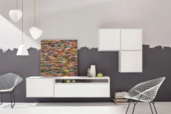 Now! By Hülsta Easy Wohnwand Lack-reinweiß 160x270x45 5-teilig