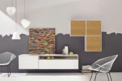 Now! By Hülsta Easy Wohnwand Natureiche 160x270x45 5-teilig