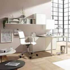 Now! By Hülsta Easy Wohnwand Reinweiß 177x230x195 5-teilig