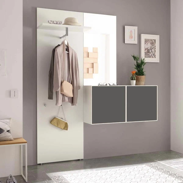 Now! By Hülsta Easy Garderobe Hellgrau 204x166x44 4-teilig 1 Now! By Hülsta Easy Garderobe Hellgrau 204x166x44 4-teilig