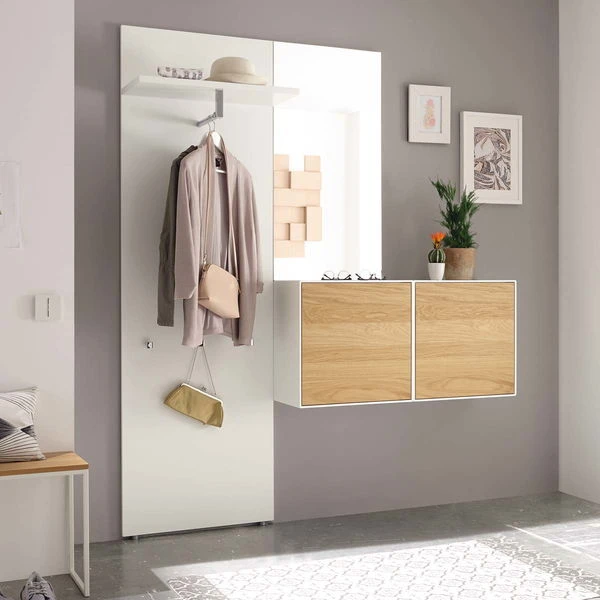 Now By Hülsta Easy Garderobe Natureiche 204x166x44 4-teilig 1 Now By Hülsta Easy Garderobe Natureiche 204x166x44 4-teilig