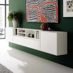 Now! By Hülsta Easy Wohnwand Reinweiß 72x230x33 4-teilig