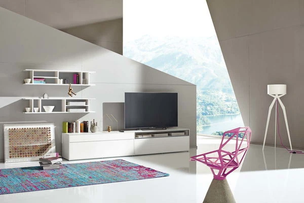 Now! By Hülsta Easy Wohnwand Lack-hellgrau 162x334x45 Mit Media-Lowboard - 4-teilig 1 Now! By Hülsta Easy Wohnwand Lack-hellgrau 162x334x45 Mit Media-Lowboard - 4-teilig