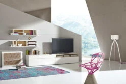 Now! By Hülsta Easy Wohnwand Natureiche 162x334x45 Mit Media-Lowboard - 4-teilig