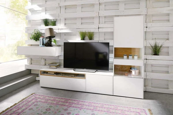 Now! By Hülsta Easy Wohnwand Natureiche 181x350x45 Mit Media-Lowboard - 4-teilig 1 Now! By Hülsta Easy Wohnwand Natureiche 181x350x45 Mit Media-Lowboard - 4-teilig