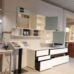 Wohnwand Easy Lack Reinweiß Hellgrau Sowie Taubenblau Ohne Dekorationen -Hülsta a867b50595ee4494a3b0487c411e33e0.png