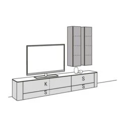 Hülsta Gentis Wohnwand 3 - Akzent Naturstamm - Breite 316,8 Cm 9 Hülsta Gentis Wohnwand 3 - Akzent Naturstamm - Breite 316,8 Cm -Hülsta gentis 3 strich