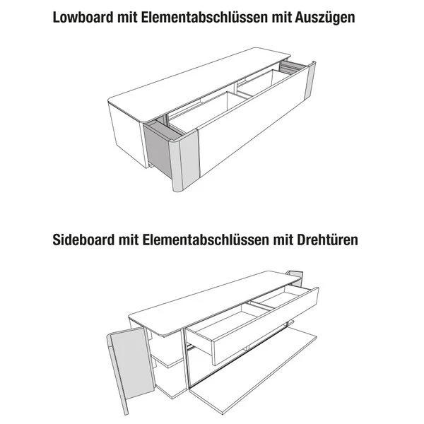 Hülsta Gentis Wohnwand 2 - Akzent Naturstamm - Breite 440 Cm 3 Hülsta Gentis Wohnwand 2 - Akzent Naturstamm - Breite 440 Cm – Bild 3