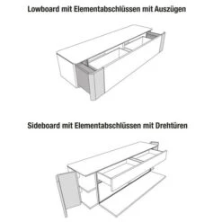 Hülsta Gentis Wohnwand 4 - Akzent Naturstamm - Breite 316,8 Cm 11 Hülsta Gentis Wohnwand 4 - Akzent Naturstamm - Breite 316,8 Cm -Hülsta gentis elementabschluss 6