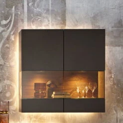 Hülsta Gentis Wohnwand 4 - Akzent Naturstamm - Breite 316,8 Cm 13 Hülsta Gentis Wohnwand 4 - Akzent Naturstamm - Breite 316,8 Cm -Hülsta gentis haengevitrine 1