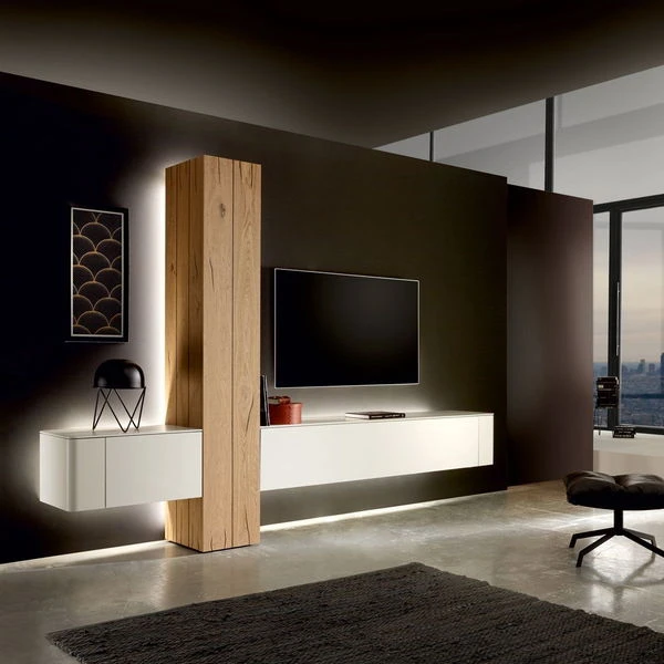 Hülsta Gentis Wohnwand 1 - Akzent Naturstamm - Breite 299,2 Cm 3 Hülsta Gentis Wohnwand 1 - Akzent Naturstamm - Breite 299,2 Cm – Bild 3