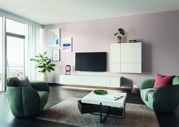 Hülsta Neo Wohnwand Kombination 1 Lack Reinweiß 1 Hülsta Neo Wohnwand Kombination 1 Lack Reinweiß