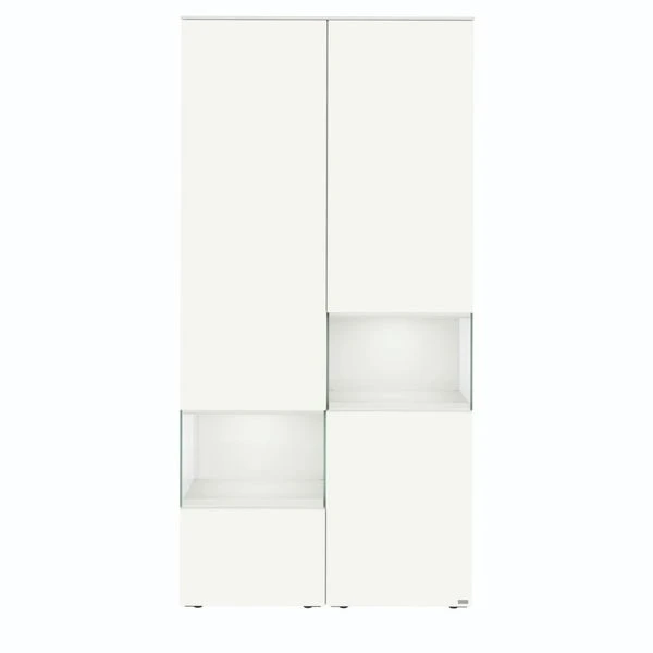 Hülsta Neo Wohnwand Vitrine 1 Schubkasten Und 3 Türen Lack Reinweiß 3 Hülsta Neo Wohnwand Vitrine 1 Schubkasten Und 3 Türen Lack Reinweiß – Bild 3