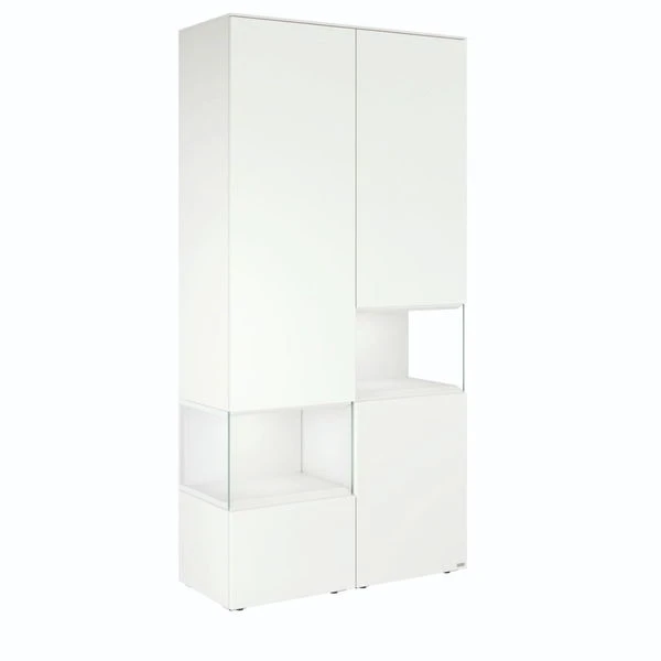 Hülsta Neo Wohnwand Vitrine 1 Schubkasten Und 3 Türen Lack Reinweiß 1 Hülsta Neo Wohnwand Vitrine 1 Schubkasten Und 3 Türen Lack Reinweiß