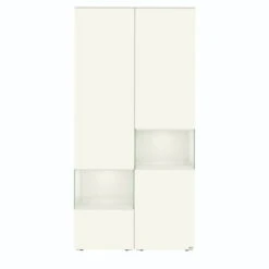 Hülsta Neo Wohnwand Vitrine 1 Schubkasten Und 3 Türen Lack Weiß -Hülsta huelsta neo 134432f4