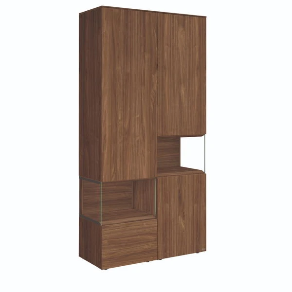Hülsta Neo Wohnwand Vitrine 1 Schubkasten Und 3 Türen Kernnussbaum 1 Hülsta Neo Wohnwand Vitrine 1 Schubkasten Und 3 Türen Kernnussbaum
