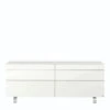 Hülsta Neo Sideboard 6 Schubkästen Lack Reinweiß