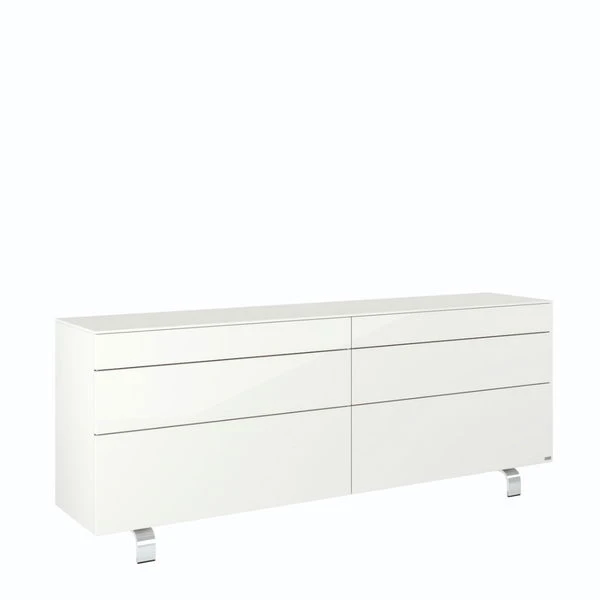 Hülsta Neo Sideboard 6 Schubkästen Lack Reinweiß 2 Hülsta Neo Sideboard 6 Schubkästen Lack Reinweiß – Bild 2