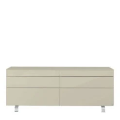 Hülsta Neo Sideboard 6 Schubkästen Hochglanzlack Grau -Hülsta huelsta neo 134453f4 1