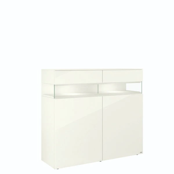 Hülsta Neo Highboard 2 Schubkästen Und 2 Türen Hochglanzlack Weiß 1 Hülsta Neo Highboard 2 Schubkästen Und 2 Türen Hochglanzlack Weiß