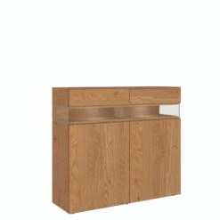 Hülsta Neo Highboard 2 Schubkästen Und 2 Türen Natureiche