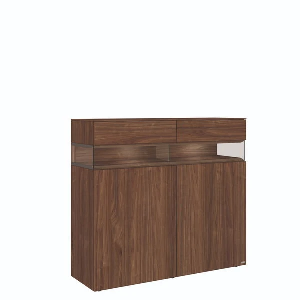 Hülsta Neo Highboard 2 Schubkästen Und 2 Türen Kernnussbaum 1 Hülsta Neo Highboard 2 Schubkästen Und 2 Türen Kernnussbaum