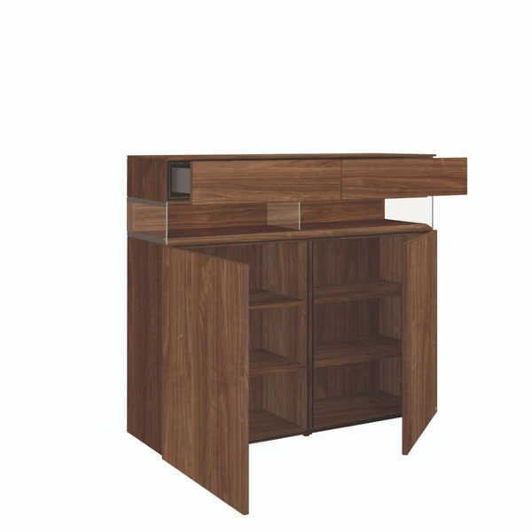 Hülsta Neo Highboard 2 Schubkästen Und 2 Türen Kernnussbaum 2 Hülsta Neo Highboard 2 Schubkästen Und 2 Türen Kernnussbaum – Bild 2