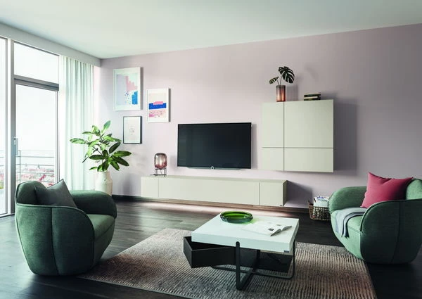 Hülsta Neo Wohnwand Kombination 1 Lack Weiß 1 Hülsta Neo Wohnwand Kombination 1 Lack Weiß