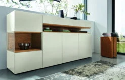 Hülsta Neo Sideboard 4 Schubladen Lack Weiß