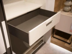 Kleiderschrank Mit Schiebetüren Multi Forma II Lack ReinweißGrau Griffe Lack Grau Mit LED-Beleuchtung -Hülsta kleiderschraenke huelsta kleiderschrank mit schiebetueren multi forma ii lack reinweiss grau griffe 2