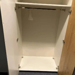 Kleiderschrank Multi Forma 2 In Natureiche Und Hochglanz Weiß Design A Griff 030 Matt -Hülsta kleiderschraenke huelsta kleiderschrank multi forma 2 in natureiche und hochglanz weiss design a