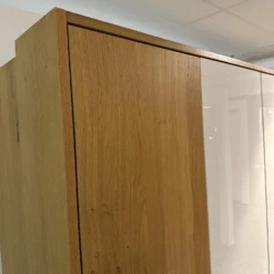 Kleiderschrank Multi Forma 2 In Natureiche Und Hochglanz Weiß Design A Griff 030 Matt -Hülsta kleiderschraenke huelsta kleiderschrank multi forma 2 in natureiche und hochglanz weiss design a 3