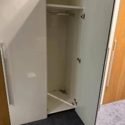 Kleiderschrank Multi Forma 2 In Natureiche Und Hochglanz Weiß Design A Griff 030 Matt -Hülsta kleiderschraenke huelsta kleiderschrank multi forma 2 in natureiche und hochglanz weiss design a 8